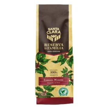 Café Torrado e Moído Cerrado Mineiro Santa Clara Reserva da Família