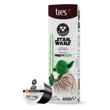 Cápsula de Café Espresso Star Wars Mestre Yoda TRES 3 Corações