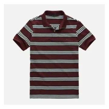 Camisa Polo Listrada Taquinho Manga Curta